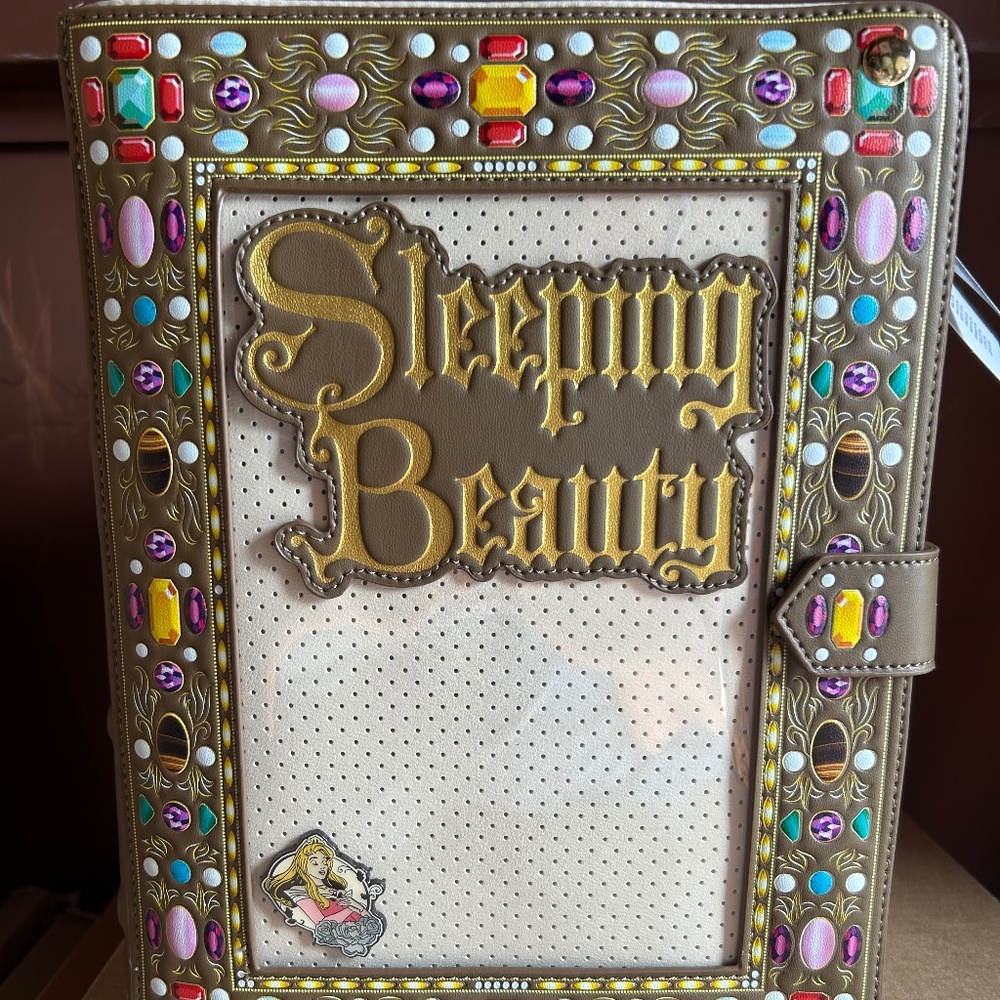 Loungefly Sleeping Beauty Storybook Pin Collector Backpack Disney